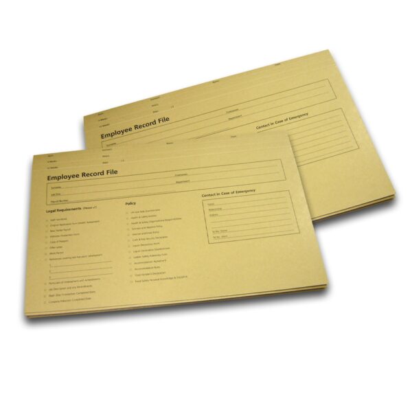 Staff Record File Employee Record Files - Charisma Print